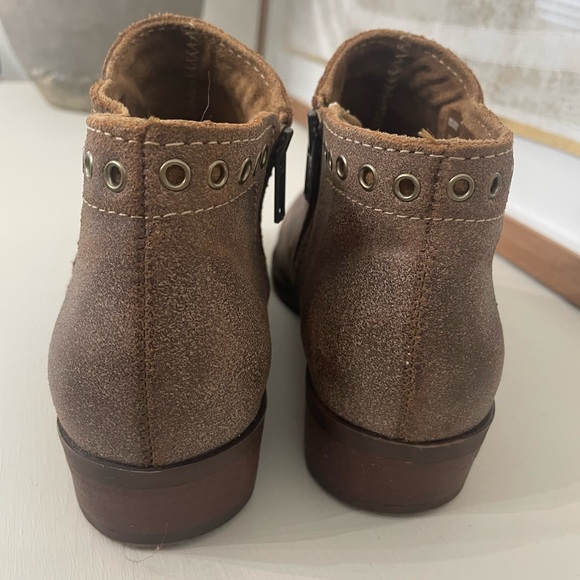 Minnetonka "Brenna" Bootie/Boots Brown Leather Womens 7 - Picture 6 of 13